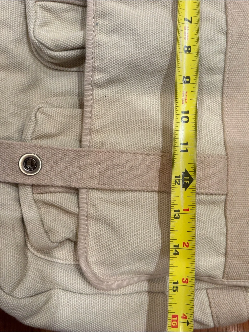 Vintage Fossil Canvas Crossbody Bag Messenger Bag Cream Y2K (Please Read)